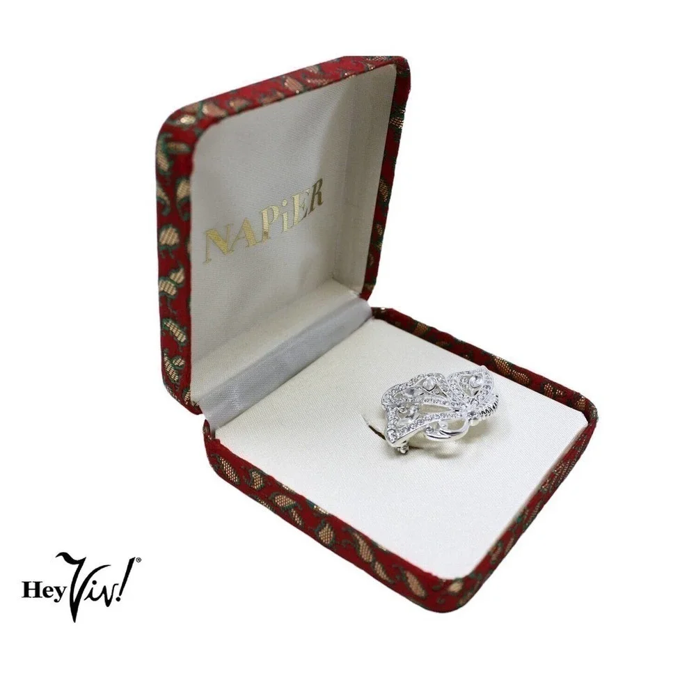 Vintage Stylized Rhinestone Butterfly 1